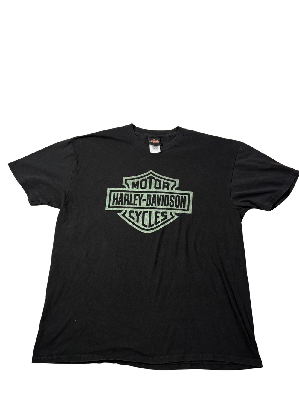 Harley-Davidson Black Tee with Mint Green Logo